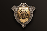 Police / Army / Sheriff Metal Badges, an Object Graphic by Hyperpix Productions (Thumbnail 17 of 21)