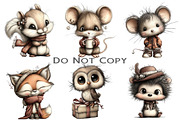 Whimsical Cozy Animal Clipart, an Illustration by Craft Nest (Thumbnail 7 of 8)