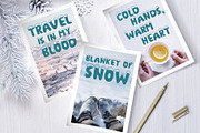 Christmas Snow Hand Drawn Font, a Script Font by Happy Letters (Thumbnail 5 of 9)