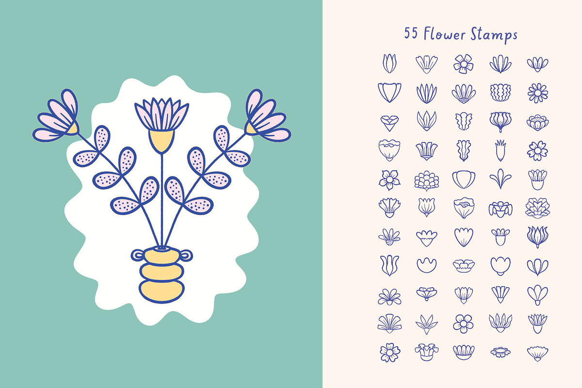 Whimsycal Botanics for Procreate, a Brush Add-On by Pencil Twist (Photo 4 of 10)