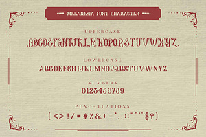 Melanesia Font And Free Illustration