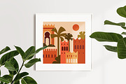 Morocco architecture set, background, a Decorative Illustration by Good Studio (Thumbnail 16 of 19)