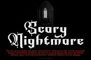 Timebomb Blackletter, a Blackletter Font by madeDeduk (Thumbnail 13 of 14)