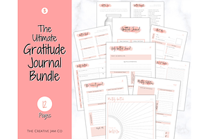 Printable Gratitude Journal BUNDLE