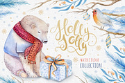 Christmas bear, a Decorative Illustration by Peace ART (Thumbnail 1 of 6)