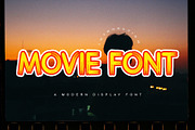 Movie Font – Dynamic Brush Typeface, a Script Font by Bercreative (Thumbnail 1 of 3)