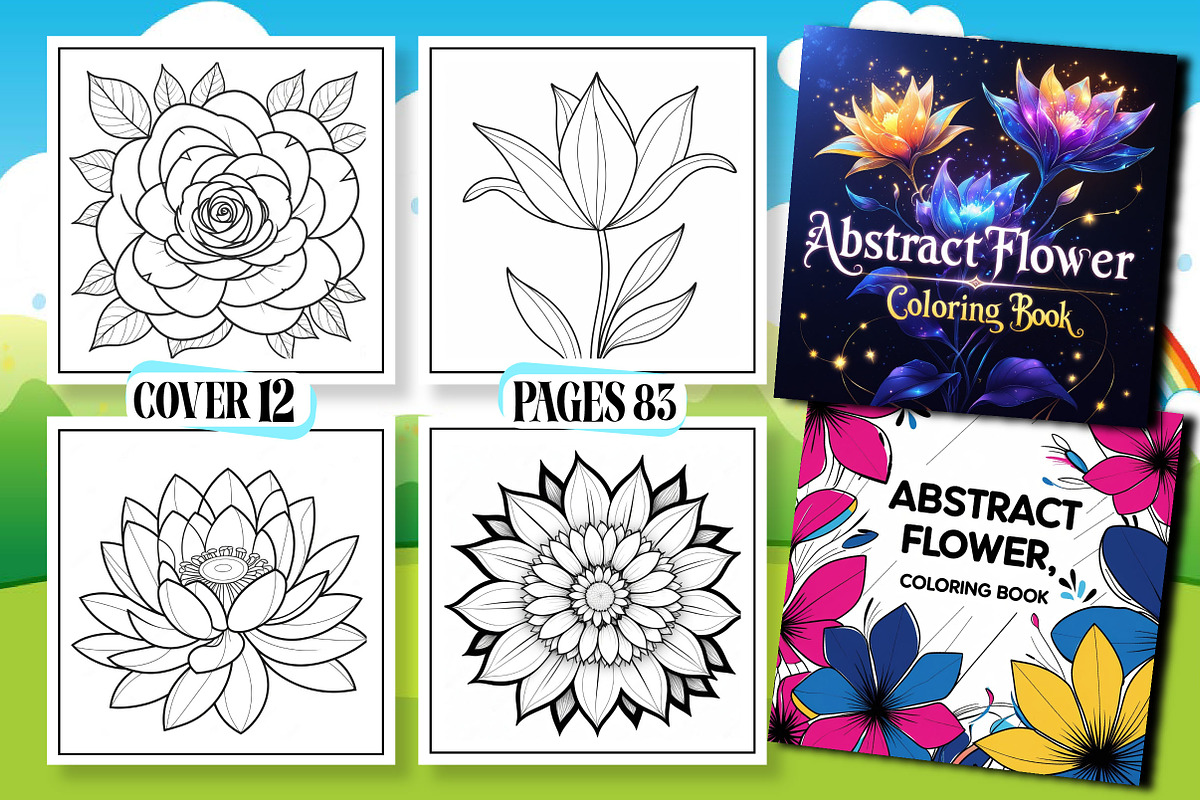 Abstract Flowers Coloring Book, an Arts & Entertainment Photo by Wow Magic (Photo 1 of 3)