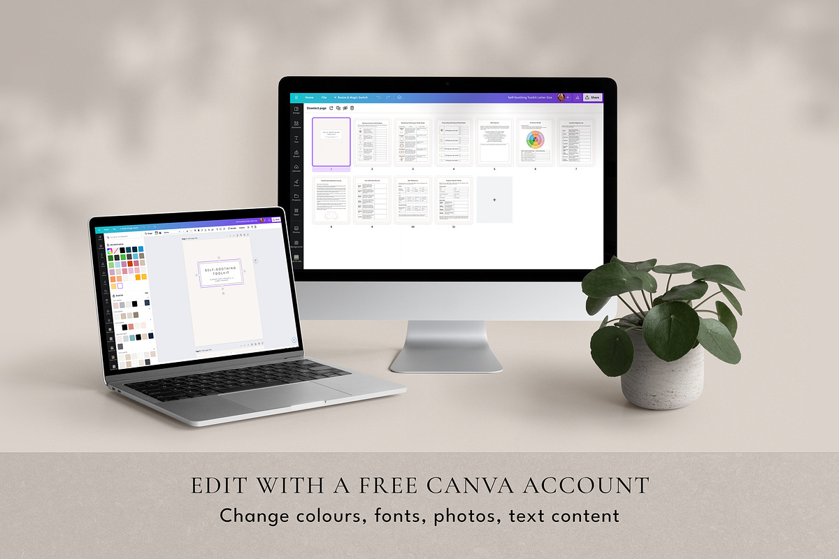 Self-Soothing Toolkit Canva Template, a Templates & Theme by Miri Campbell (Photo 3 of 9)