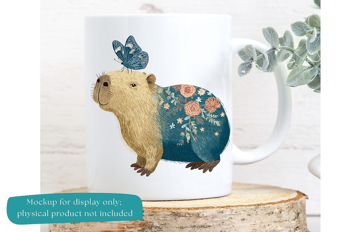 Cute Capybara Clipart Watercolor, an Animal Illustration by Nicole Branger Art (Photo 14 of 21)