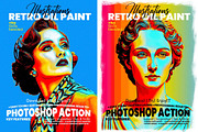 Retro Oil Paint Illustration Action, an Action Add-On by MRI STUDIO (Thumbnail 1 of 12)
