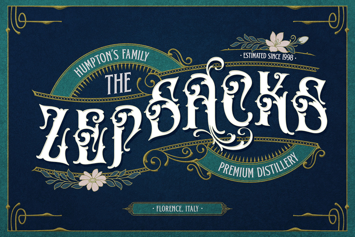 Brick Stone Victorian Typeface, a Blackletter Font by alit design (Photo 5 of 23)