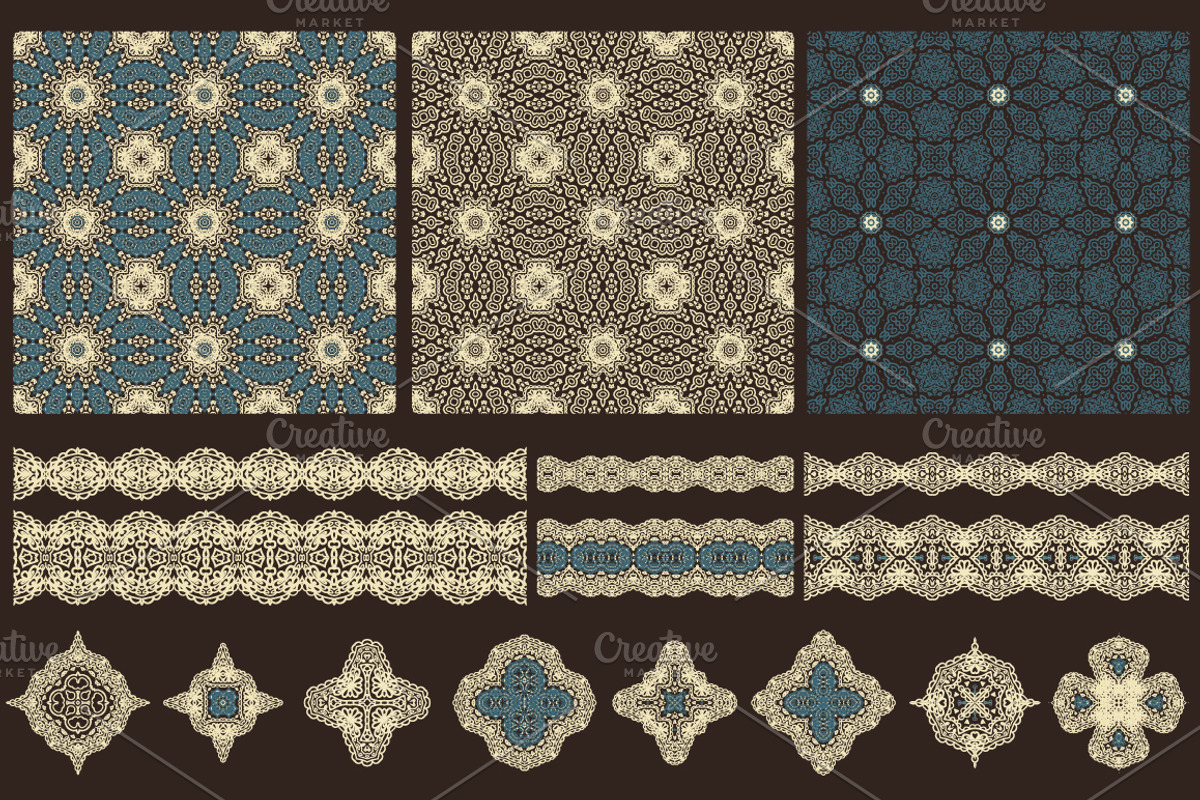 48 rosettes, 15 ribbons, 26 patterns