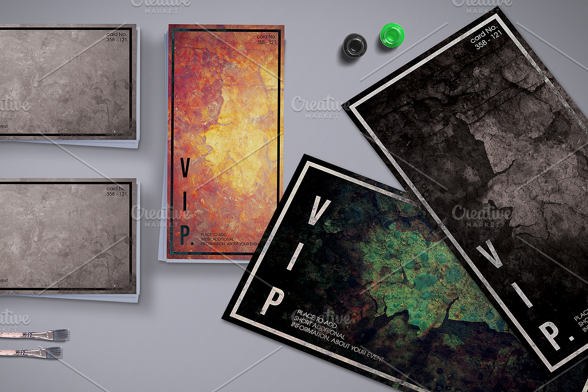 Minimal VIP Pass with Vintage Style, an Invitation Template by Tzochko (Photo 4 of 5)