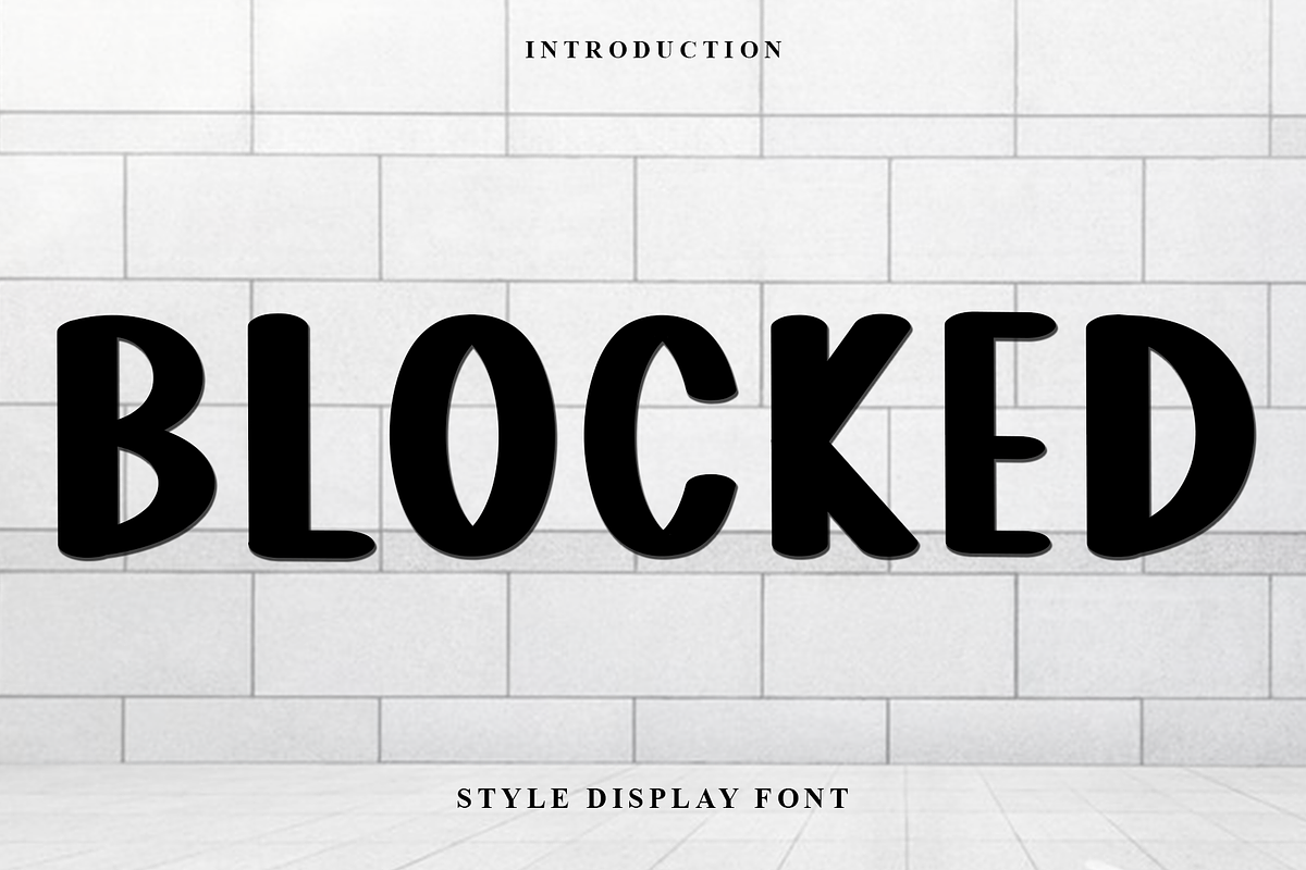 Blocked, a Script Font by InermediaSTUDIO (Photo 1 of 7)