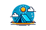 Camping Adventure Icon Set, an Object Graphic by Designs_River (Thumbnail 3 of 13)
