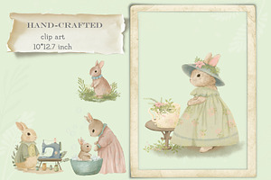 Vintage Spring Bunny