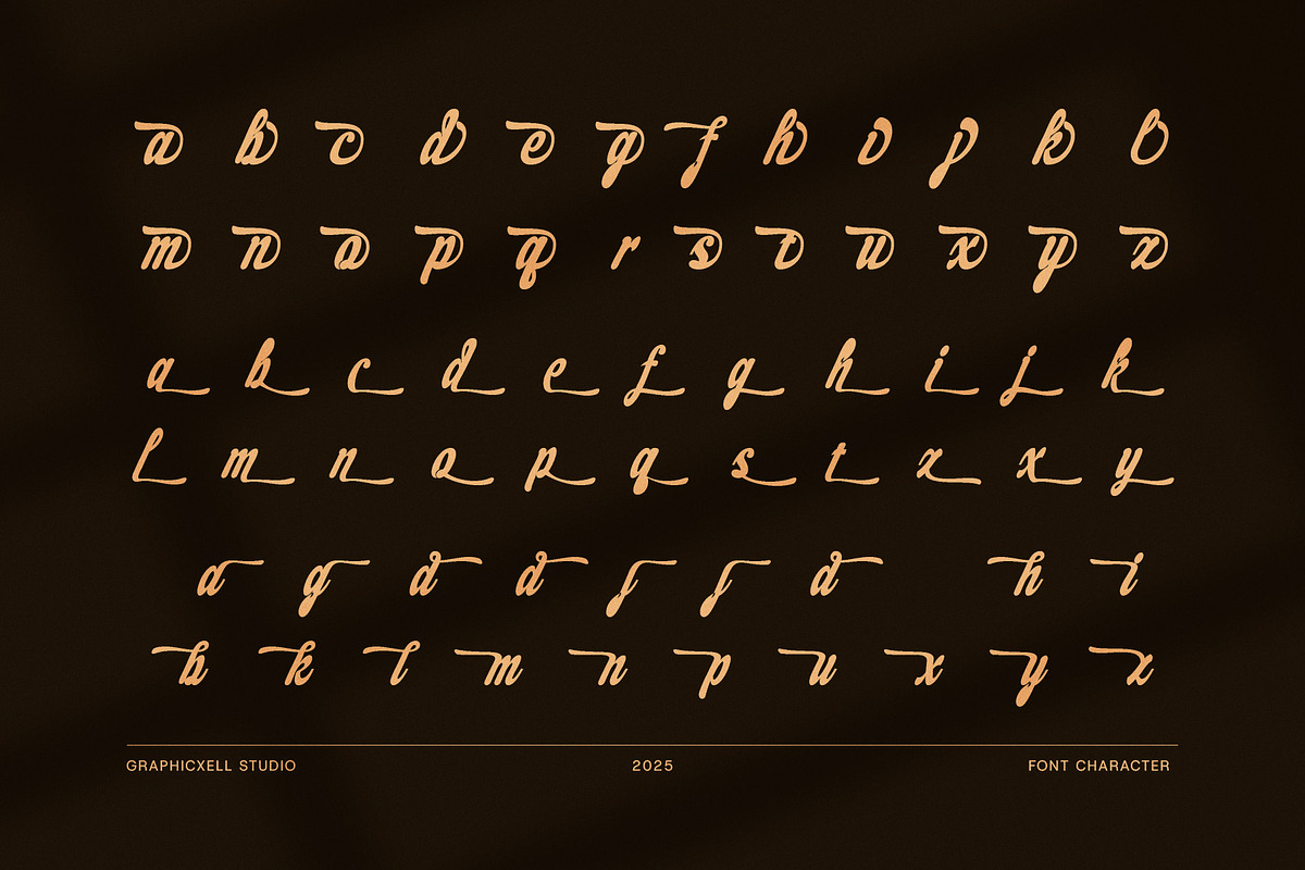 Mutivea Script Font, a Script Font by Graphicxell (Photo 8 of 8)