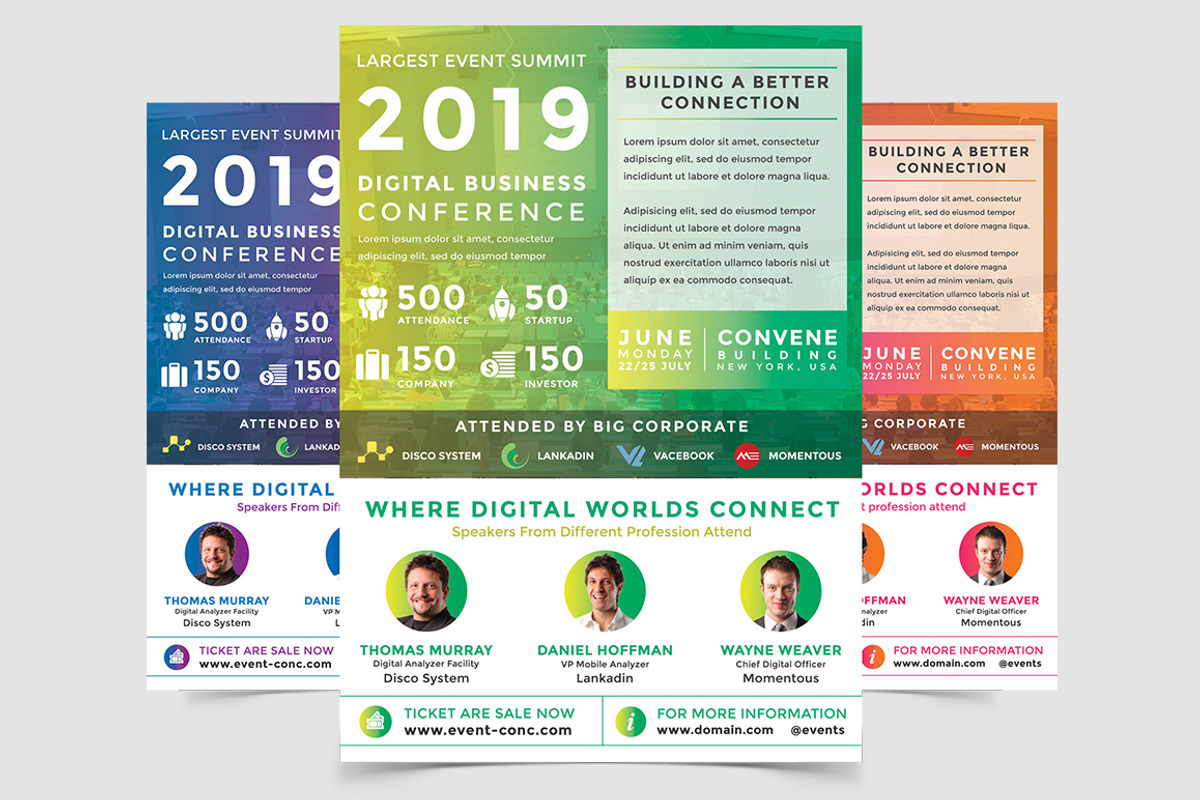 Digital Conferences Event Flyer, a Flyer Template by Affantjie Photowork (Photo 1 of 7)