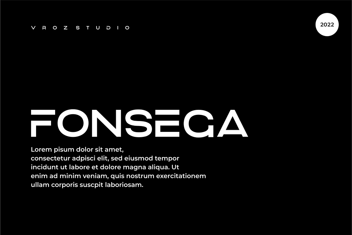 QOBAR - font for logos, a Sans Serif Font by Vroz Studio (Photo 3 of 7)