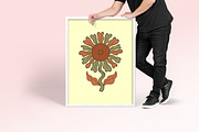 Groovy Flower Clipart, an Object Illustration by Forhadx5 (Thumbnail 11 of 11)