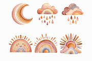 Watercolor Rainbow Clipart, an Illustration by Libby Wishes (Thumbnail 2 of 4)