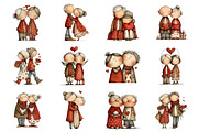 Valentines Old Couple Clipart, an Illustration by Design Market (Thumbnail 2 of 5)
