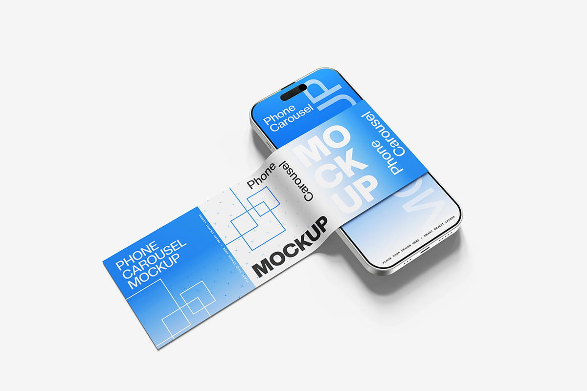 Phone Carousel Mockup, a Product Mockup by MrLetters (Photo 5 of 5)