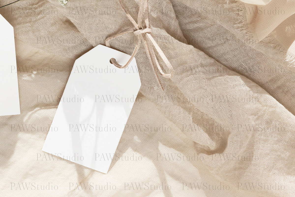 Card Mockup 2x3.5 Tag 2 Label WBF, a Product Mockup by PawMockups (Photo 3 of 10)