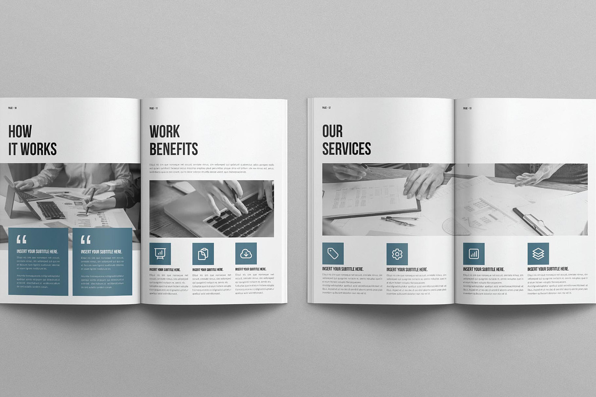 Company Brochure Template, a Brochure Template by E-Type (Photo 5 of 7)