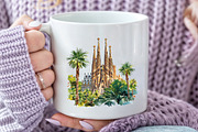 Summer in Barcelona Clipart, an Illustration by Pixels.Craft (Thumbnail 5 of 7)