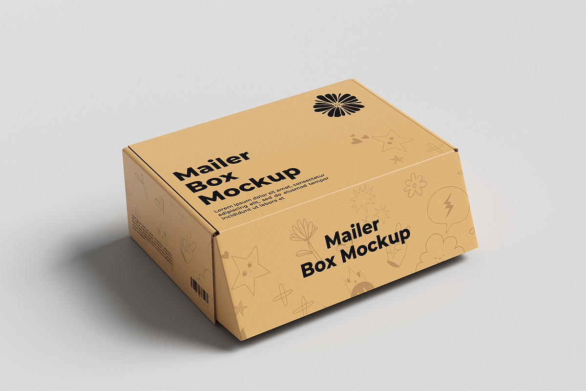 Mailer Box Mockup, a Packaging Mockup by graphicpages (Photo 6 of 9)