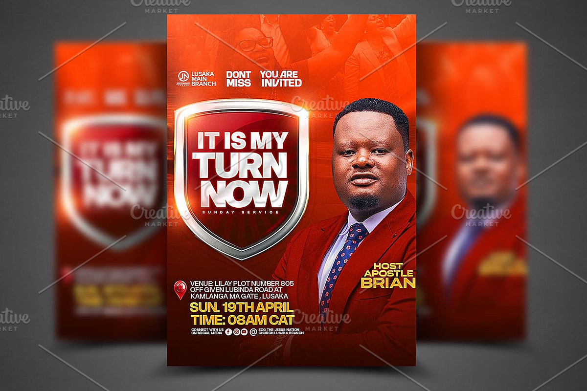 Church Flyer Psd Template, a Social Media Template by church flyer templates (Photo 1 of 4)