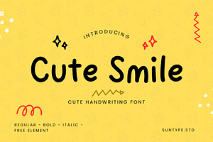 Cute Smile Handwriting Font