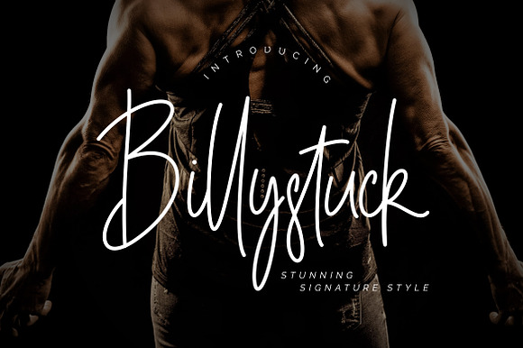 Billystuck Signature Business Font preview 7