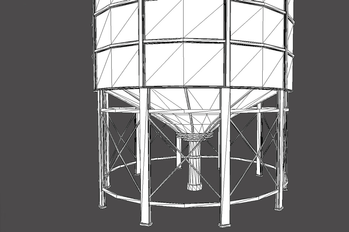 Farm Silo 6A PBR, an Architecture 3D Model by GamePoly (Photo 3 of 4)