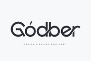Godber - Modern Ligature Sans Serif, a Sans Serif Font by Sealoung (Thumbnail 1 of 11)