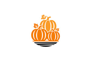 Pumpkins Stacked Illustration, a Branding & Logo Template by Buqancreative