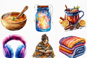 Cozy Winter Clipart, an Illustration by Craft Nest (Thumbnail 3 of 6)