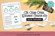 The Handmade Document Creator Kit, an Object Graphic by Andimaginary Creative Co. (Thumbnail 10 of 12)