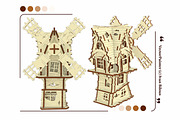 Abandoned Windmill - Laser Cut, an Object Graphic by VectorPainter (Thumbnail 12 of 15)