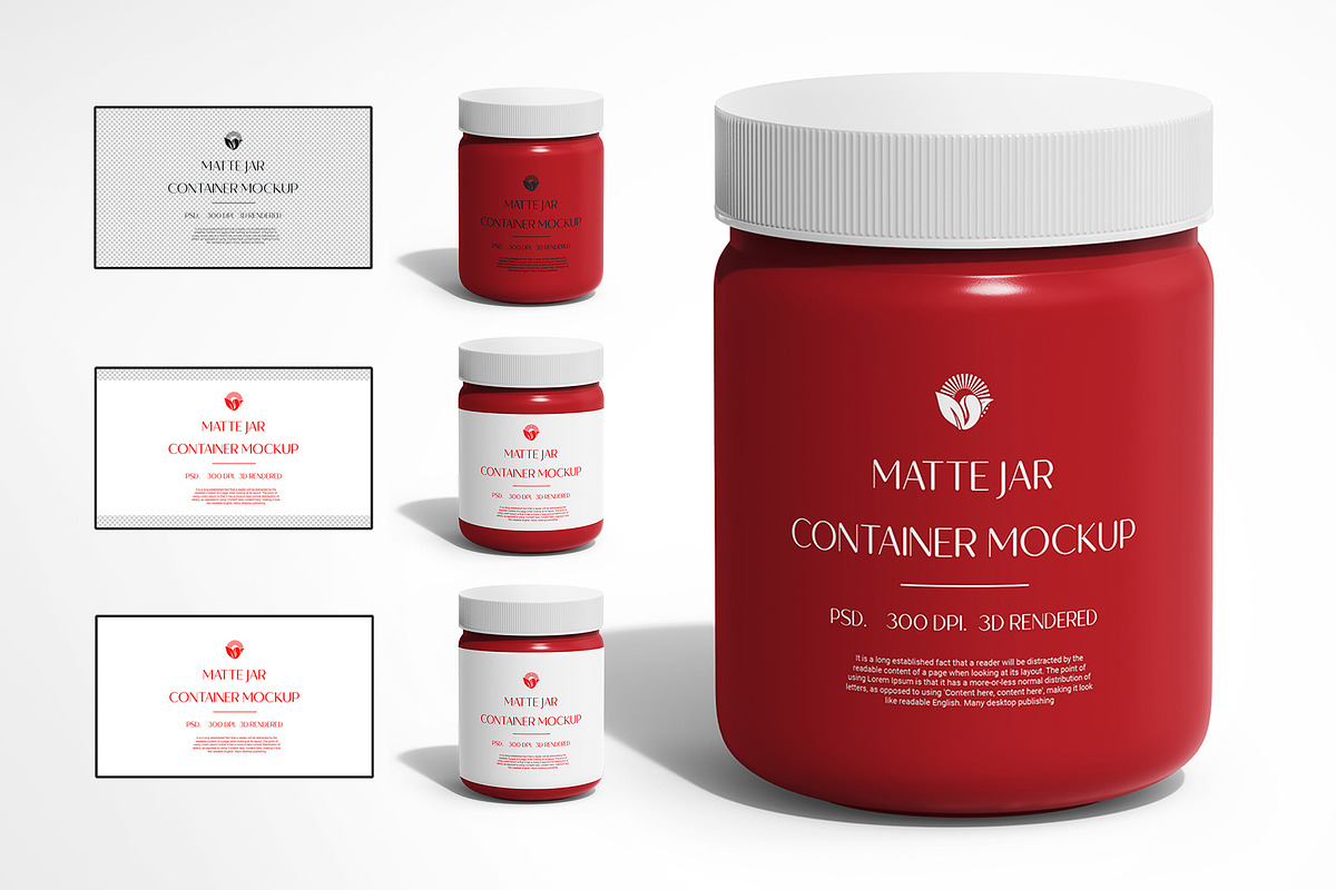 Plastic Jar Mockup Under Daylights, a Cups & Container Mockup by Ram Studio LLC (Photo 5 of 7)