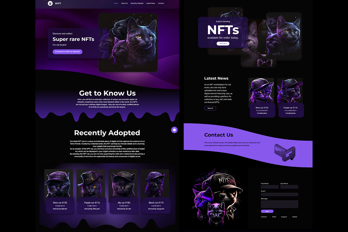 Wix Website Template NFT, a Wix Template by Wixify Studio (Photo 2 of 9)