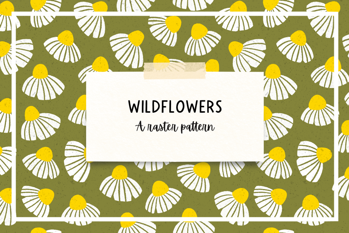 Wildflower Repeat Raster Pattern, a Pattern Graphic by K McCormack Designs (Photo 1 of 4)