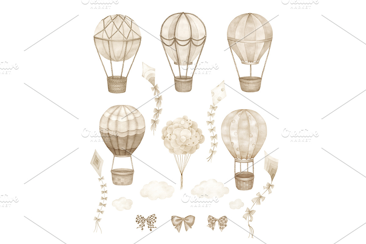 Neutral Air Collection, an Object Illustration by Natikka Art (Photo 2 of 3)