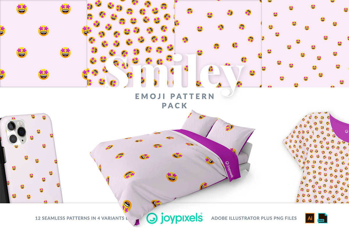 Smiley Emoji Patterns by JoyPixels®, a Pattern Graphic by joypixels (Photo 11 of 13)