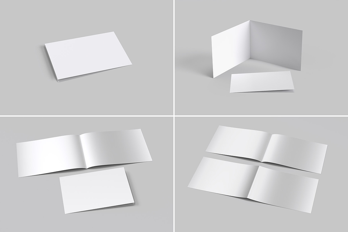 A4 Landscape Bi-Fold Brochure Mockup, a Books & Magazine Mockup by Illusiongraphic (Photo 17 of 17)