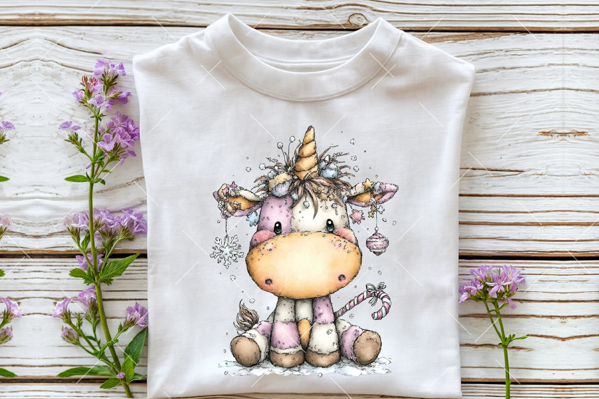 Whimsical Unicorn Clipart, an Illustration by OK Design (Photo 5 of 6)