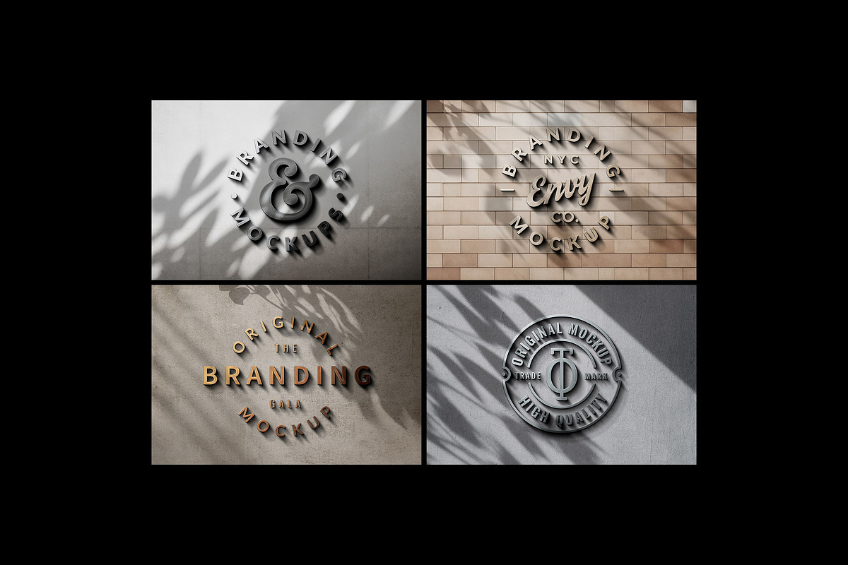 Metallic Sign Mockups, a Mockup by Design Squad (Photo 2 of 7)