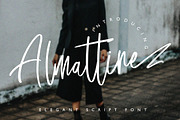 Almattine - Elegant Script Font, a Script Font by NTC Graphic (Thumbnail 1 of 9)