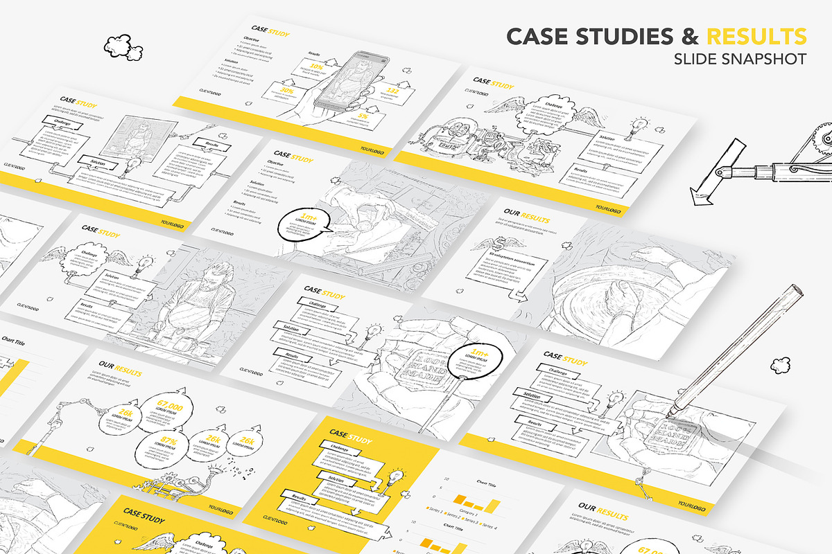Pro-Draw Pitch Deck Presentation, a Presentation Template by Drawn By My Actual Hand (Photo 6 of 13)